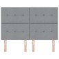 vidaXL Testata Letto LED Grigio Chiaro 72 cm in Tessuto