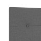 vidaXL Testata Letto LED Grigia Scura da 72 cm in Tessuto