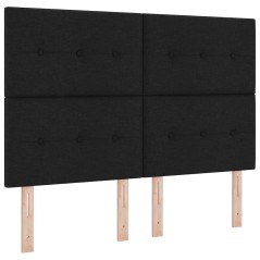 vidaXL Testata letto LED nera, 72 cm, in tessuto