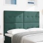 vidaXL Testata LED Verde scuro 72 cm Velluto vidaXL Testata LED Verde scuro 72 cm Velluto