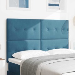Testata LED vidaXL Blu Scuro 72 cm Velluto