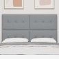 vidaXL Testata LED grigia chiara 80 cm in tessuto