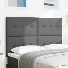 vidaXL Testiera LED Grigia Scura da 80 cm in Tessuto