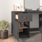 Armadietto da Scrivania Grigio 40x50x75 cm Legno Massello Pino Armadietto da Scrivania Grigio 40x50x75 cm Legno Massello Pino