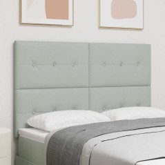 vidaXL Luce per Testiera LED Grigio 80 cm Velluto