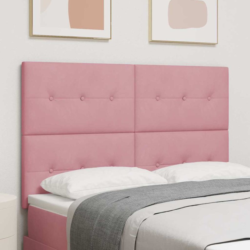 Testata LED vidaXL Rosa 80 cm Velluto Testata LED vidaXL Rosa 80 cm Velluto