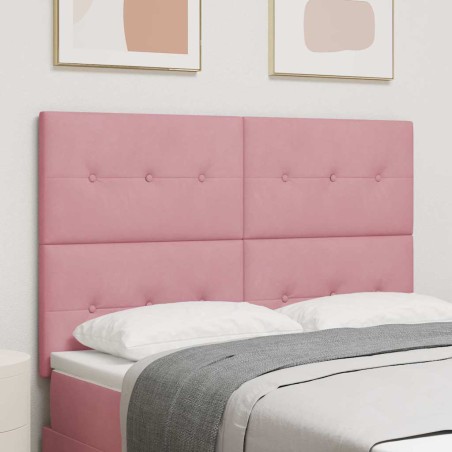 Testata LED vidaXL Rosa 80 cm Velluto