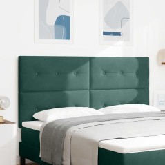 Testata LED vidaXL Verde Scuro 90 cm in Velluto