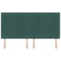 Testata LED vidaXL Verde Scuro 90 cm in Velluto Testata LED vidaXL Verde Scuro 90 cm in Velluto