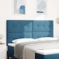 Testiera LED vidaXL Blu Scuro 90 cm Velluto Testiera LED vidaXL Blu Scuro 90 cm Velluto