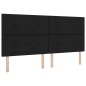 vidaXL Testata letto LED nera 100 cm in tessuto vidaXL Testata letto LED nera 100 cm in tessuto