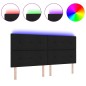 vidaXL Testata letto LED nera 100 cm in tessuto vidaXL Testata letto LED nera 100 cm in tessuto