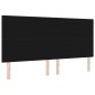 vidaXL Testata letto LED nera 100 cm in tessuto vidaXL Testata letto LED nera 100 cm in tessuto