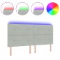 vidaXL Luce per Testiera LED Grigia 100 cm in Velluto vidaXL Luce per Testiera LED Grigia 100 cm in Velluto