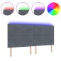 Testata LED vidaXL Grigio Scuro 100 cm Velluto Testata LED vidaXL Grigio Scuro 100 cm Velluto