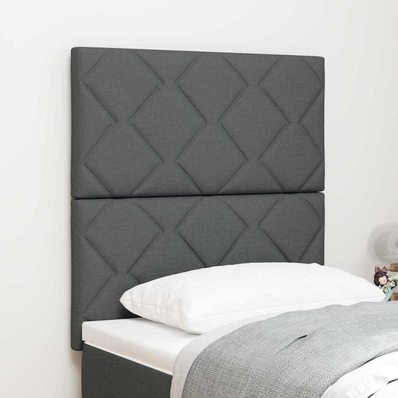 Testata LED vidaXL Design Blocchi Diamante Grigio Scuro 80 cm Tessuto Testata LED vidaXL Design Blocchi Diamante Grigio Scuro 80 cm Tessuto