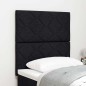 Testata LED vidaXL Design a Blocchi Diamante Nera 80 cm Tessuto
