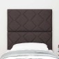 Testata LED vidaXL design a blocchi di diamante marrone scuro 80 cm in tessuto