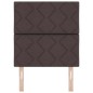 Testata LED vidaXL design a blocchi di diamante marrone scuro 80 cm in tessuto