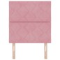 vidaXL Testata LED Design Blocchi Diamante Rosa 80 cm in Velluto vidaXL Testata LED Design Blocchi Diamante Rosa 80 cm in Velluto