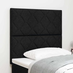 Testiera LED vidaXL Design a Blocchi di Diamante Nera 90 cm Tessuto