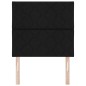 Testiera LED vidaXL Design a Blocchi di Diamante Nera 90 cm Tessuto