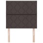 Testata LED vidaXL Design a Rombi Marrone Scuro 90 cm Tessuto
