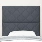 vidaXL Testata LED Design Blocchi Diamante Grigio Scuro 90 cm in Velluto