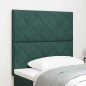vidaXL Testata LED in velluto verde scuro, 90 cm