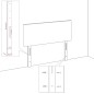 Testata LED vidaXL Design a Diamante Crema 100 cm Tessuto Testata LED vidaXL Design a Diamante Crema 100 cm Tessuto