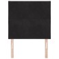 vidaXL Testata LED Design Diamante Nera 100 cm in Velluto