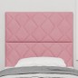 vidaXL Testata LED design a blocchi di diamante rosa da 100 cm in velluto vidaXL Testata LED design a blocchi di diamante rosa da 100 cm in velluto
