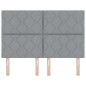 Testata LED vidaXL Design a Blocchi di Diamante Grigio Chiaro 144 cm Tessuto Testata LED vidaXL Design a Blocchi di Diamante Grigio Chiaro 144 cm Tessuto