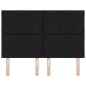Testata LED vidaXL Design Blocchi Diamante Nera 144 cm Tessuto