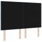 Testiera vidaXL Design a Blocchi di Diamante Blu 144 cm Tessuto