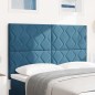 vidaXL Testata LED in velluto blu scuro, 144 cm vidaXL Testata LED in velluto blu scuro, 144 cm