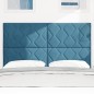 vidaXL Testata LED in velluto blu scuro, 144 cm vidaXL Testata LED in velluto blu scuro, 144 cm