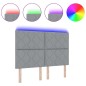 vidaXL Testata LED Design Blocchi di Diamante Grigio Chiaro 160 cm Tessuto