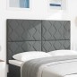 Testata LED vidaXL Design a Blocchi di Diamante Grigio Scuro 160 cm Tessuto Testata LED vidaXL Design a Blocchi di Diamante Grigio Scuro 160 cm Tessuto