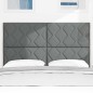 Testata LED vidaXL Design a Blocchi di Diamante Grigio Scuro 160 cm Tessuto Testata LED vidaXL Design a Blocchi di Diamante Grigio Scuro 160 cm Tessuto