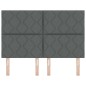 Testata LED vidaXL Design a Blocchi di Diamante Grigio Scuro 160 cm Tessuto Testata LED vidaXL Design a Blocchi di Diamante Grigio Scuro 160 cm Tessuto