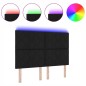 Testata LED vidaXL design blocchi diamante nera 160 cm in tessuto