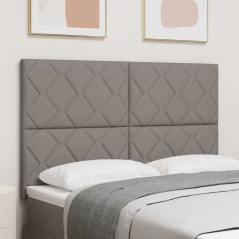 Testata LED vidaXL Design Blocchi Diamante Tortora 160 cm Tessuto