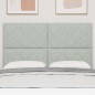 vidaXL Testata letto LED grigia con design a blocchi di diamante, 160 cm in velluto