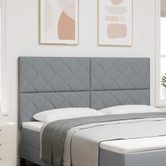 Testata LED vidaXL Design a Rombi Grigio Chiaro 180 cm Tessuto