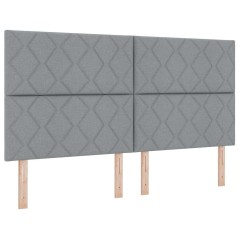 Testata LED vidaXL Design a Rombi Grigio Chiaro 180 cm Tessuto