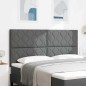 vidaXL Testata LED Design Blocchi Diamante Grigia Scura 180 cm Tessuto vidaXL Testata LED Design Blocchi Diamante Grigia Scura 180 cm Tessuto