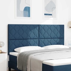 Testiera LED vidaXL Design Blocchi Diamante Blu 180 cm Tessuto