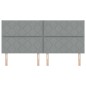 Testata LED vidaXL Design Blocchi di Diamante Grigio Chiaro 200 cm Tessuto Testata LED vidaXL Design Blocchi di Diamante Grigio Chiaro 200 cm Tessuto