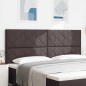 Testata LED vidaXL Design a Blocchi di Diamante Marrone Scuro 200 cm Tessuto